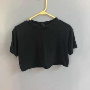 Black crop top